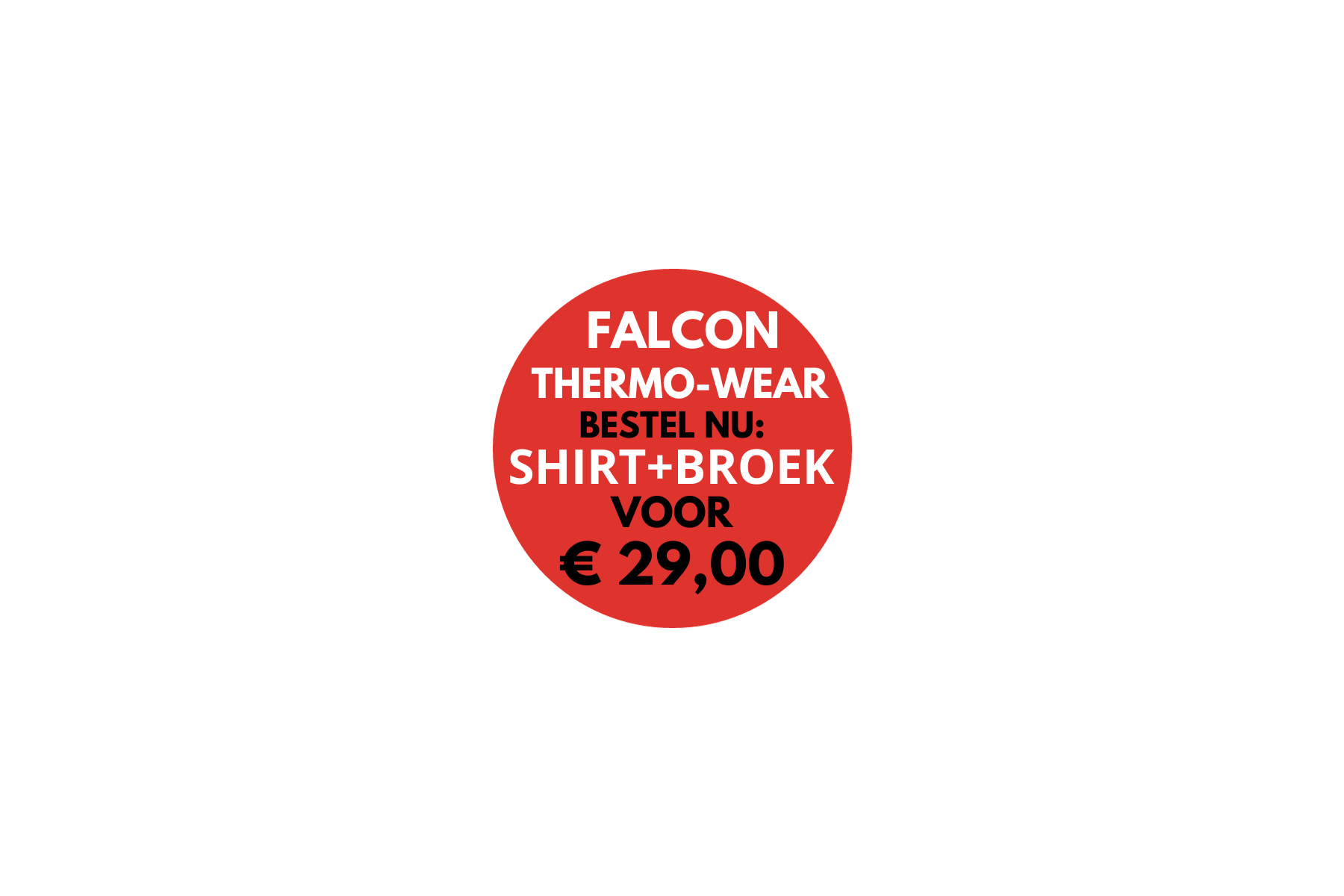 FALCON - thermoshirt falcon heren - Zwart